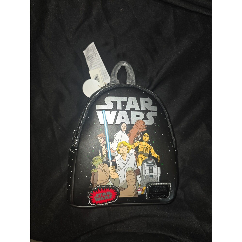 NWT Loungefly Star Wars glow in the dark mini Backpack bookbag purse bag tote